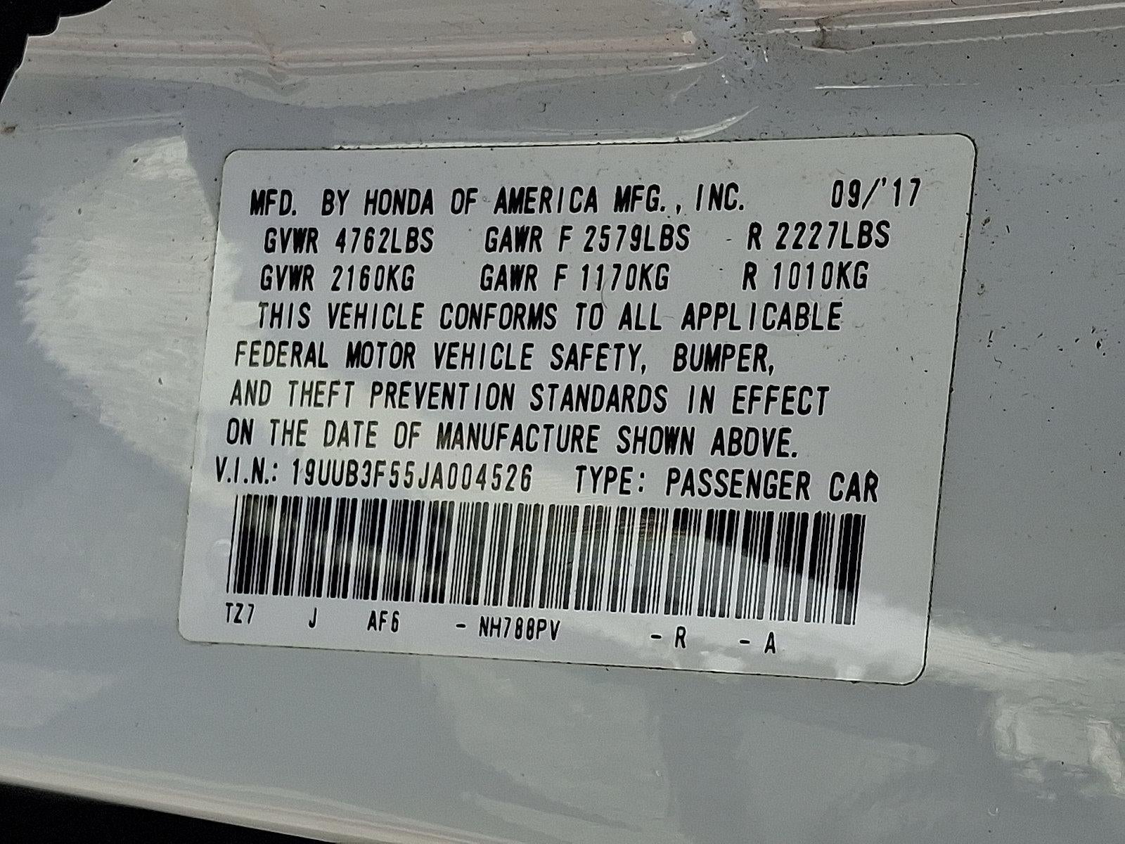 2018 Acura TLX Tech Pkg