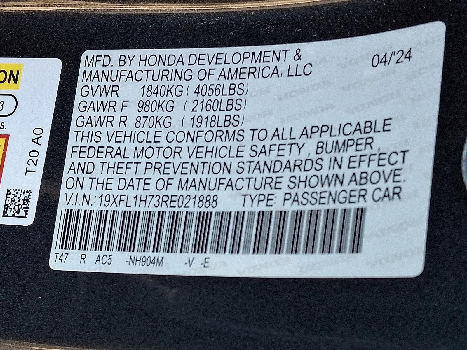 2024 Honda Civic Hatchback EX-L