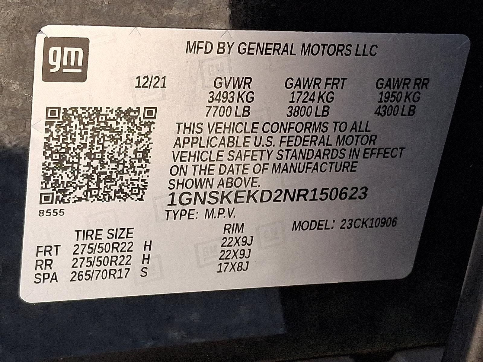 2022 Chevrolet Suburban RST