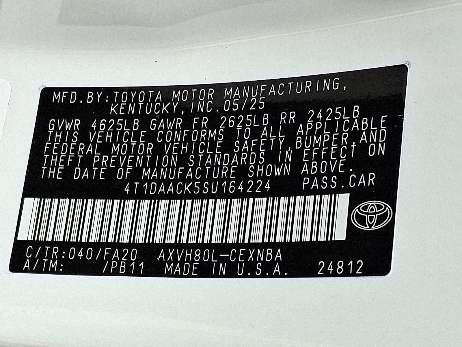 2025 Toyota Camry LE