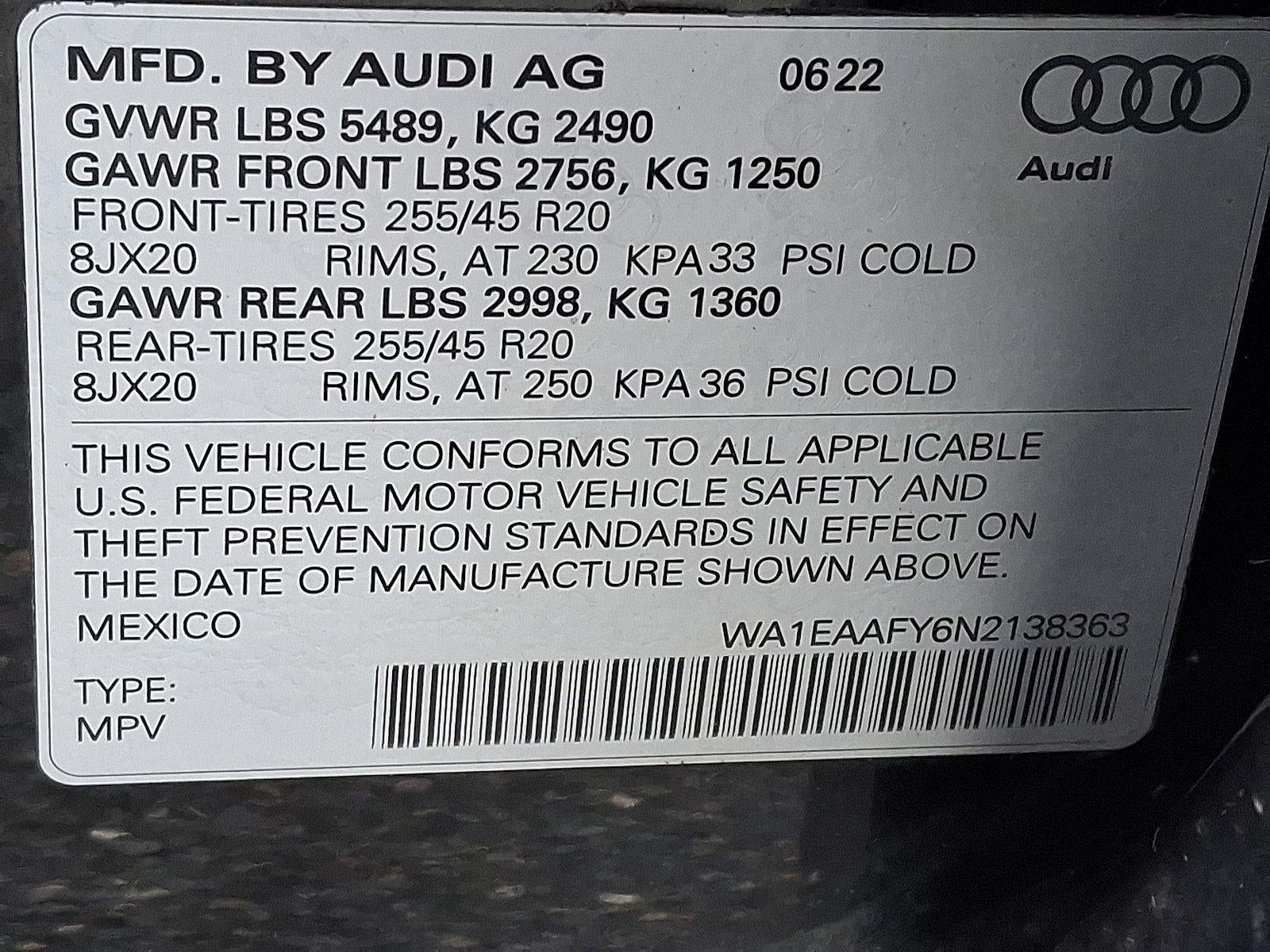 2022 Audi Q5 S line Premium Plus