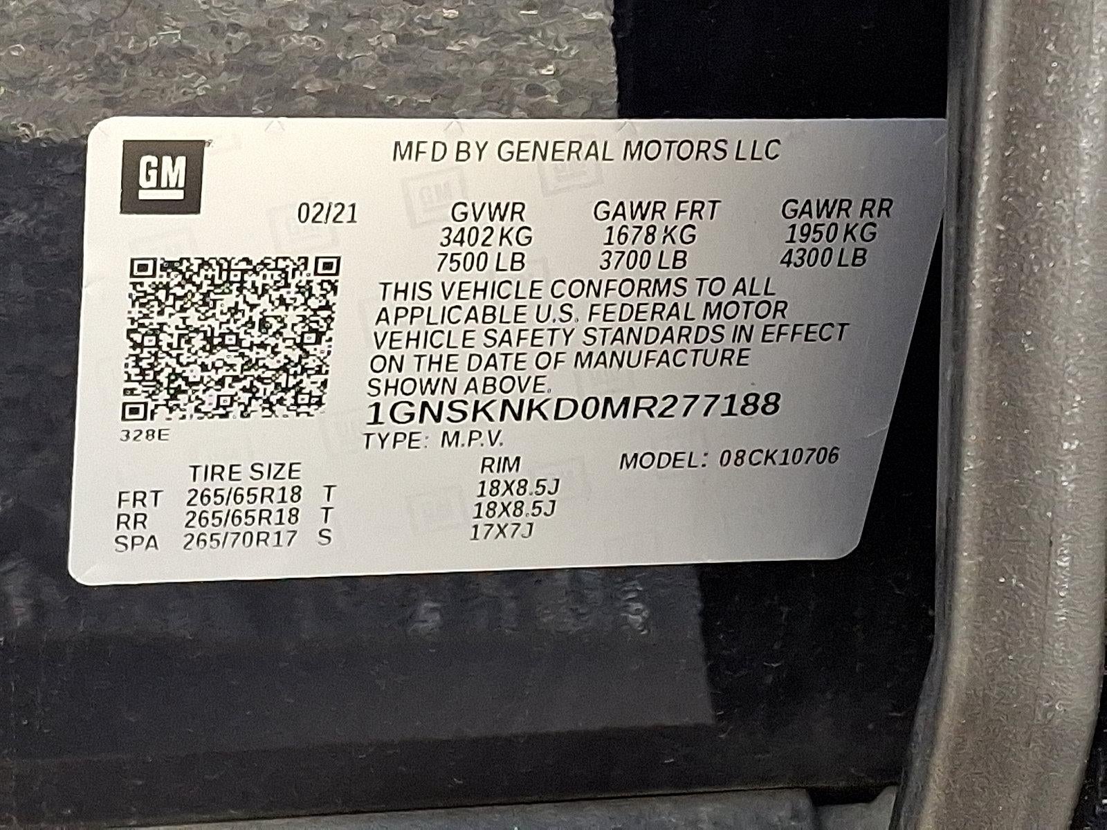 2021 Chevrolet Tahoe LT