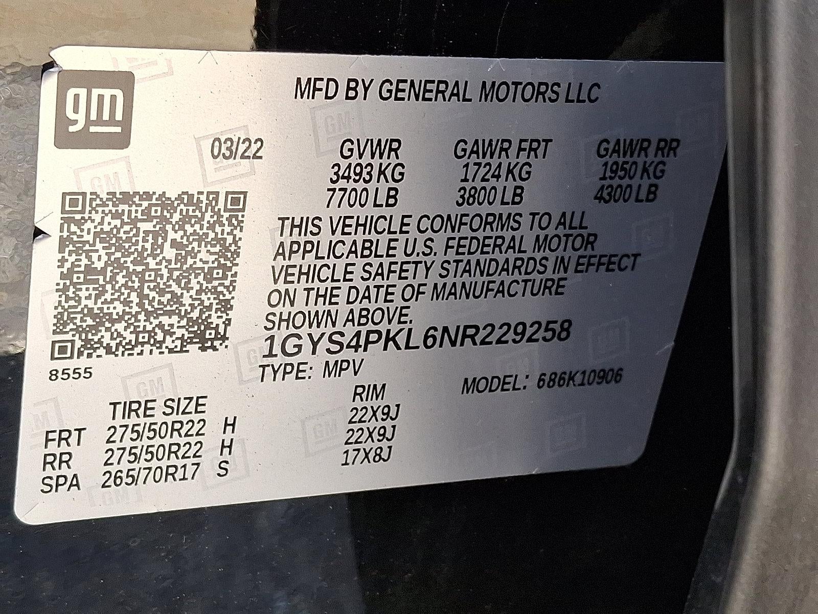 2022 Cadillac Escalade ESV Sport