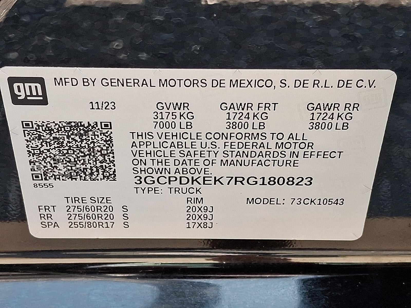 2024 Chevrolet Silverado 1500 LT (2FL)