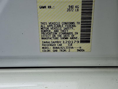 2015 Nissan Altima 4dr Sdn I4 2.5 SL