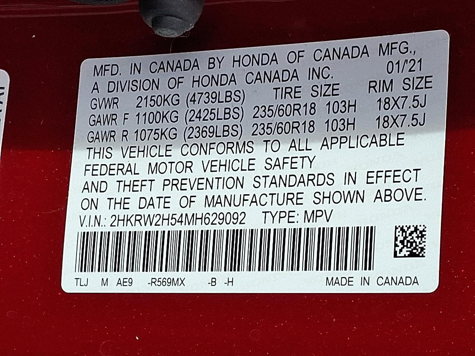 2021 Honda CR-V EX AWD