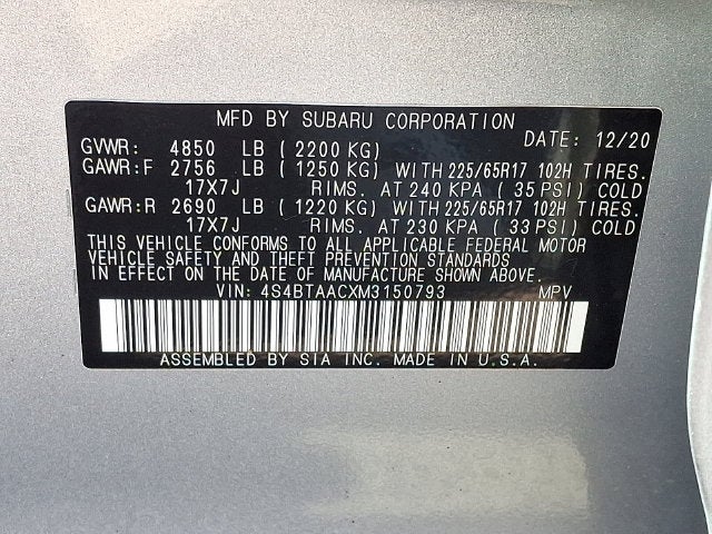 2021 Subaru Outback 2.5i