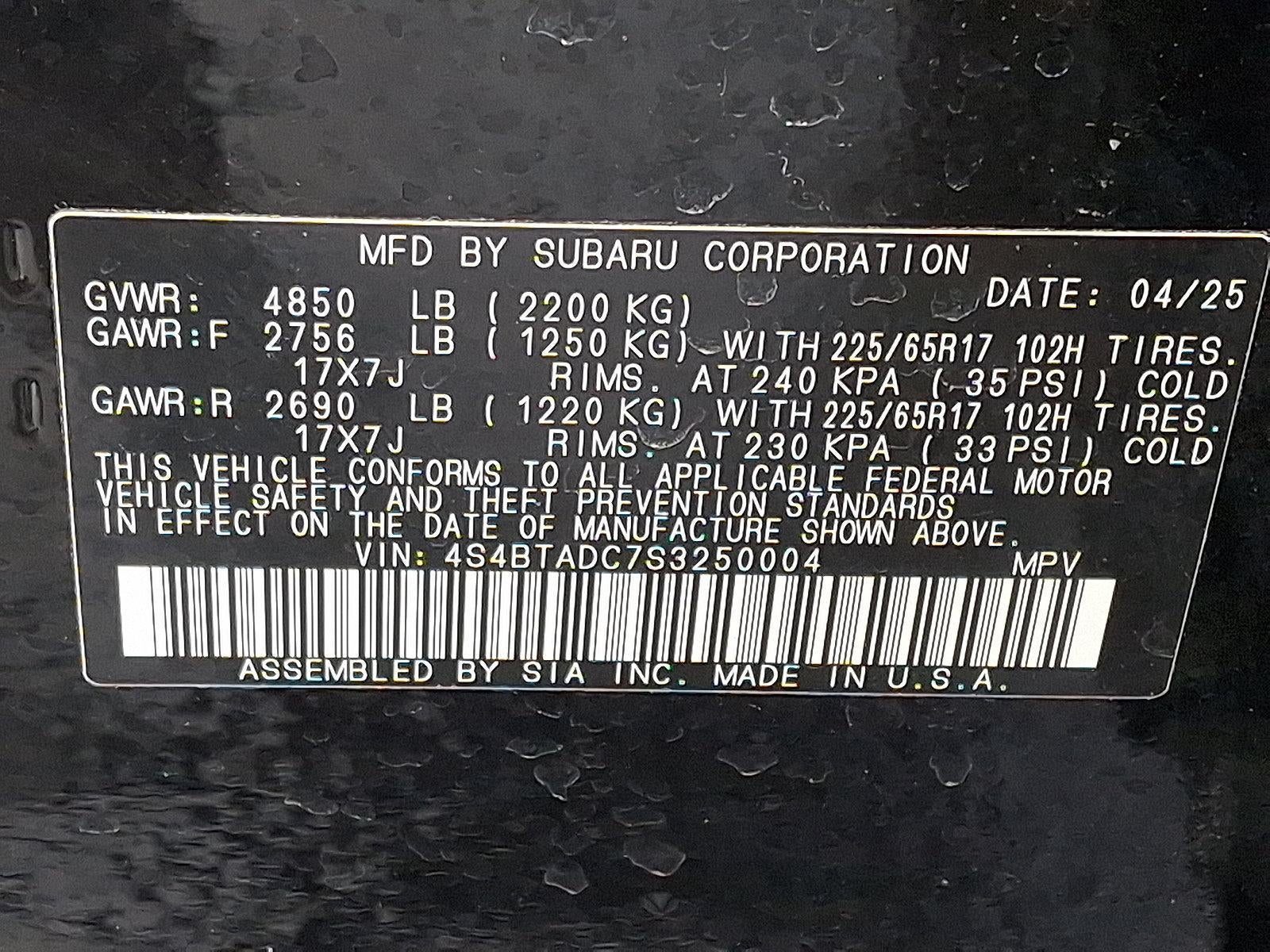 2025 Subaru Outback Premium AWD