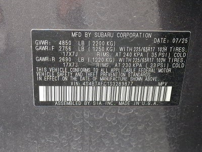 2025 Subaru Outback Premium AWD