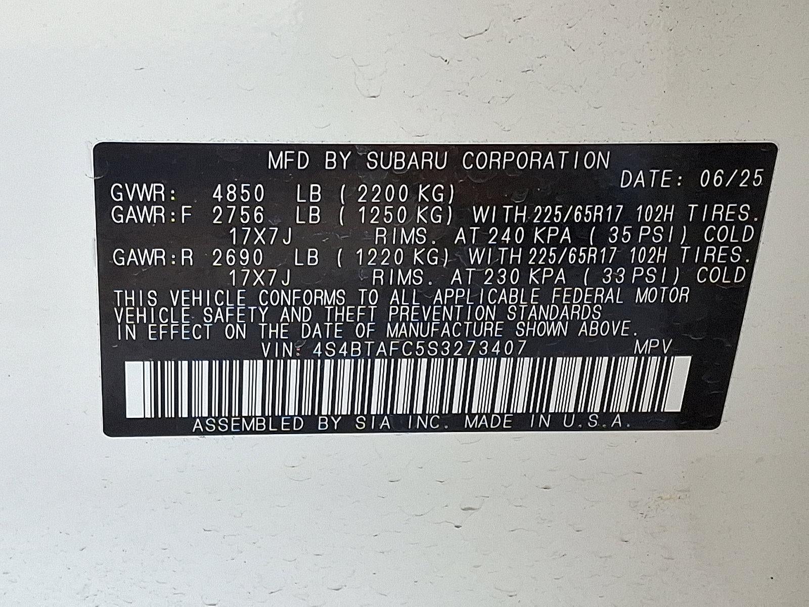 2025 Subaru Outback Premium AWD