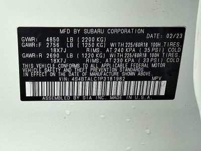 2023 Subaru Outback Onyx Edition CVT