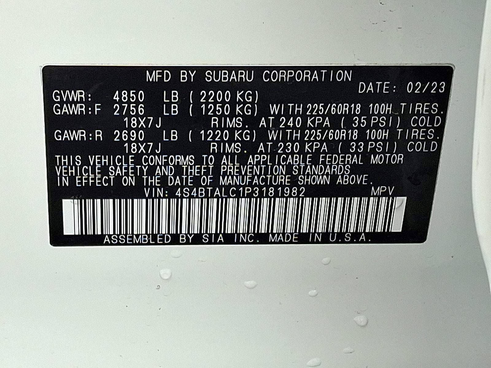 2023 Subaru Outback Onyx Edition CVT