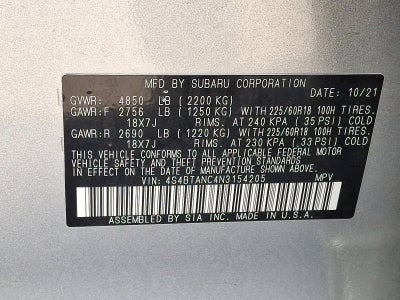 2022 Subaru Outback Limited CVT