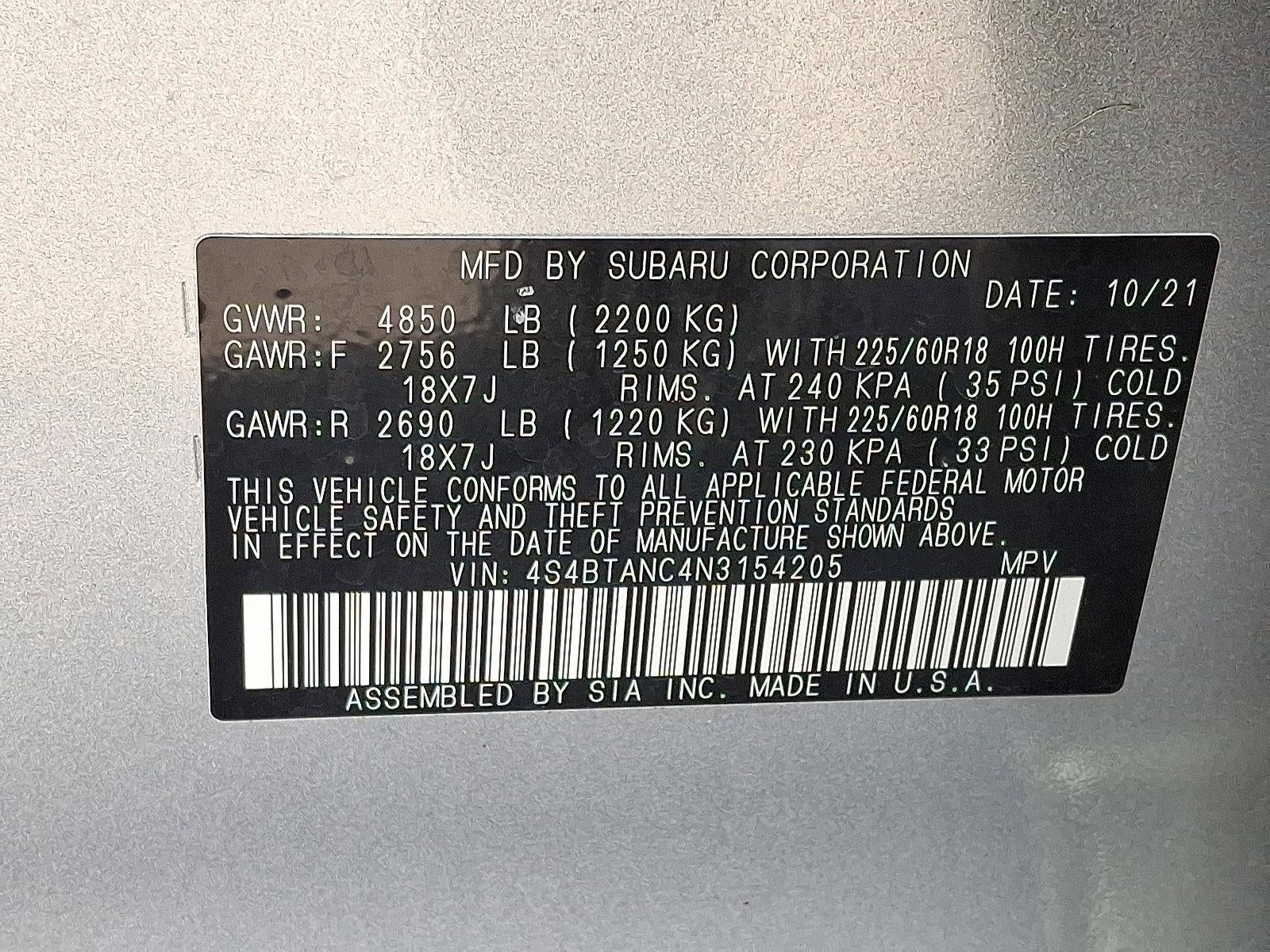 2022 Subaru Outback Limited CVT