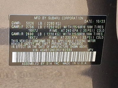 2024 Subaru Outback Limited XT