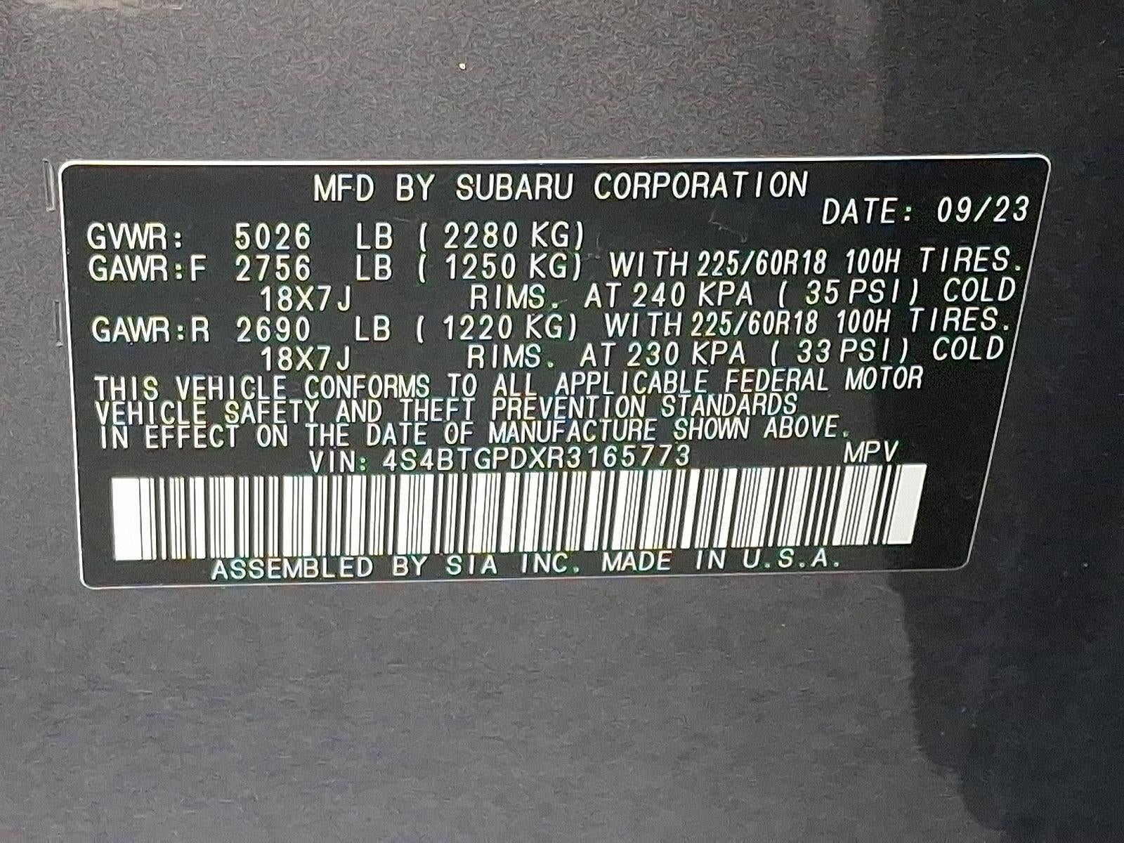 2024 Subaru Outback Touring XT AWD