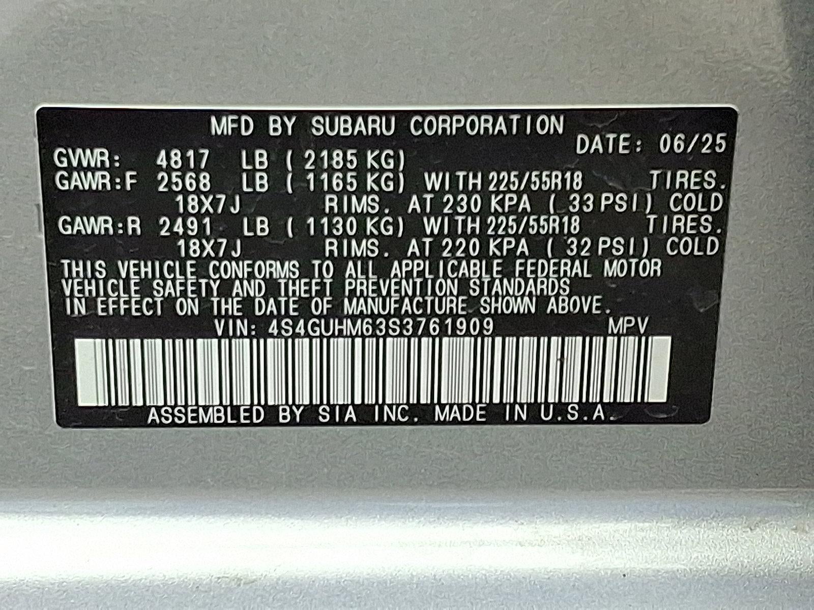 2025 Subaru Crosstrek Limited AWD