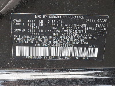 2025 Subaru Crosstrek Limited AWD