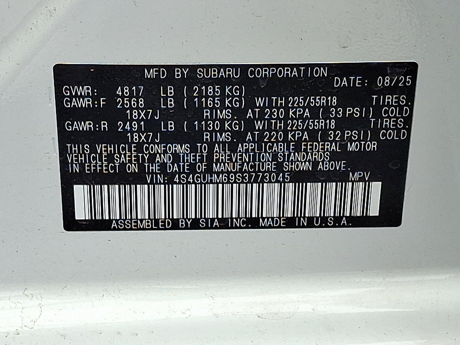 2025 Subaru Crosstrek Limited AWD