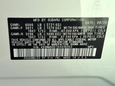 2025 Subaru Ascent Premium 7-Passenger