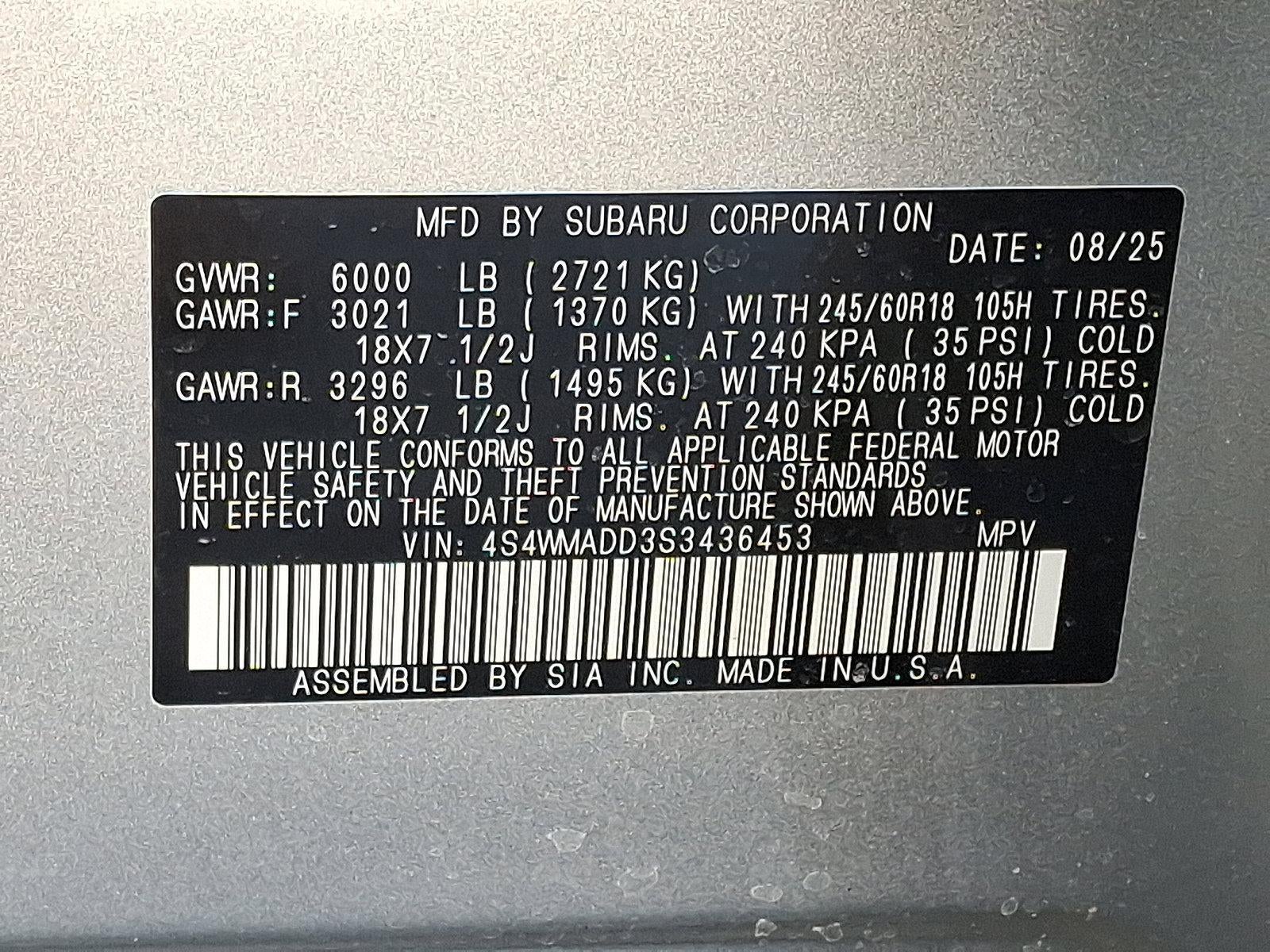 2025 Subaru Ascent Premium 7-Passenger