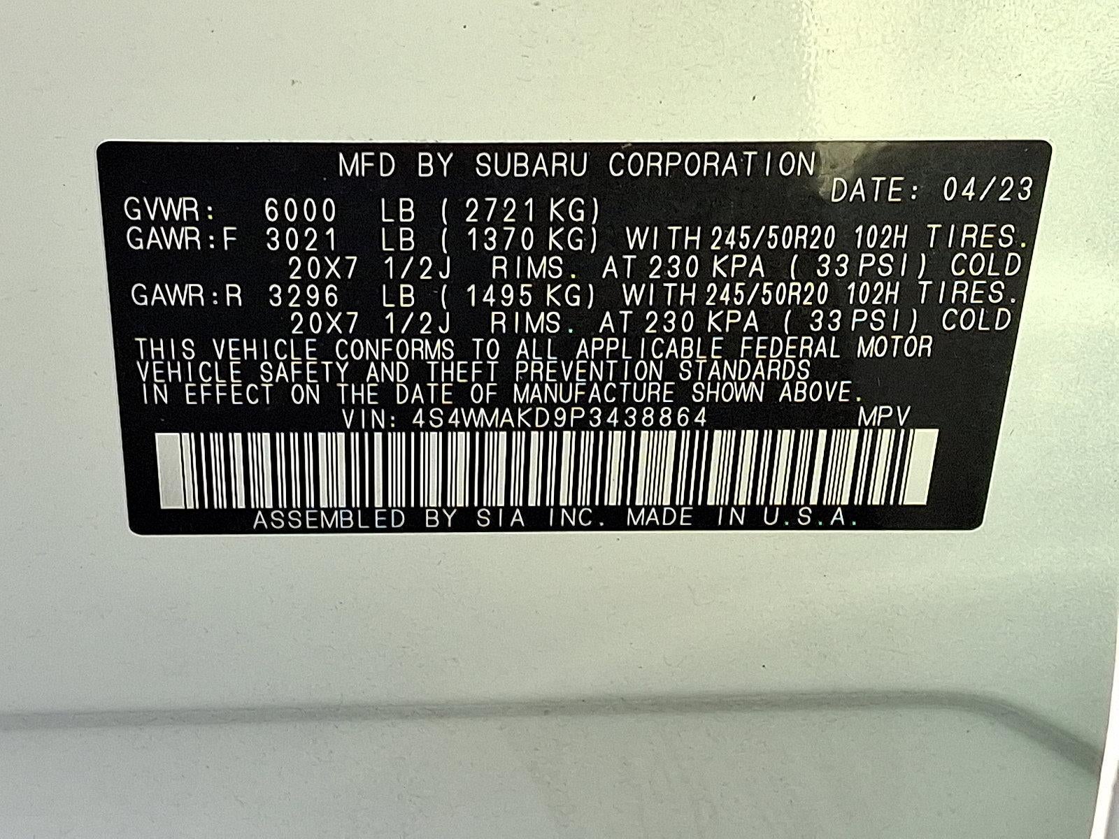 2023 Subaru Ascent Onyx Edition Limited 7-Passenger