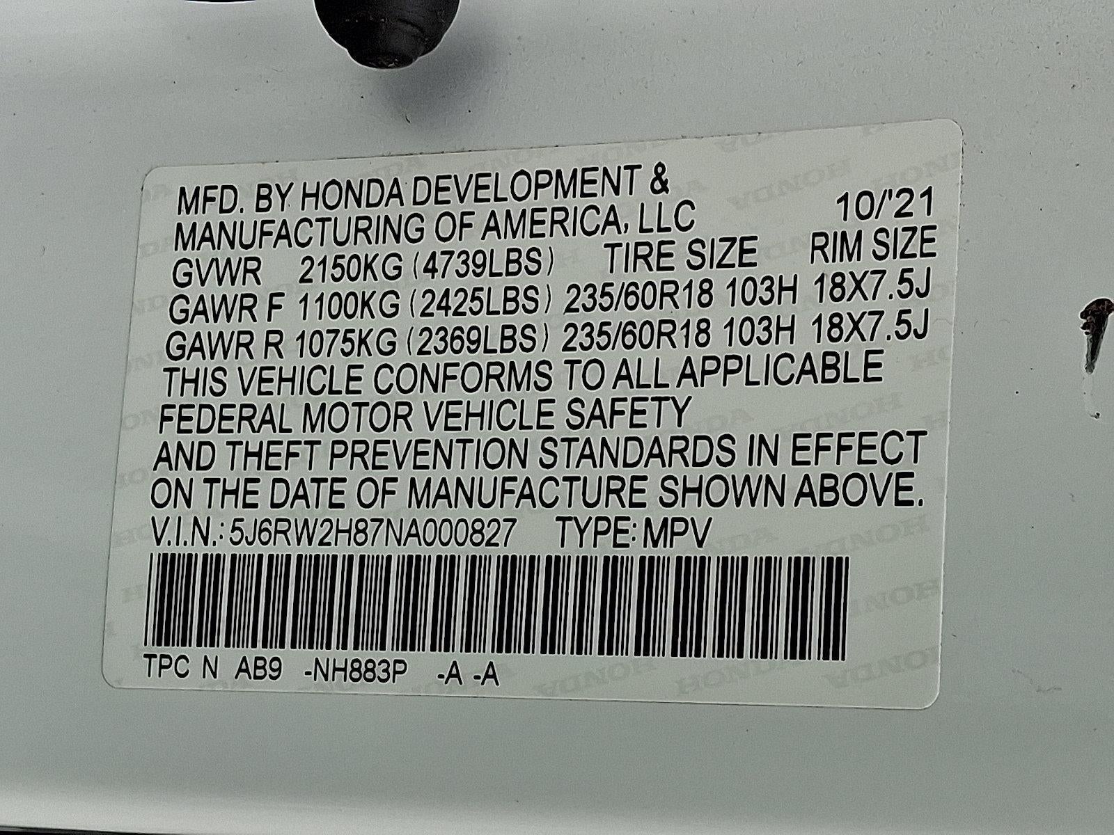 2022 Honda CR-V EX-L AWD