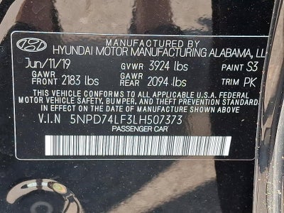 2020 Hyundai ELANTRA SE IVT