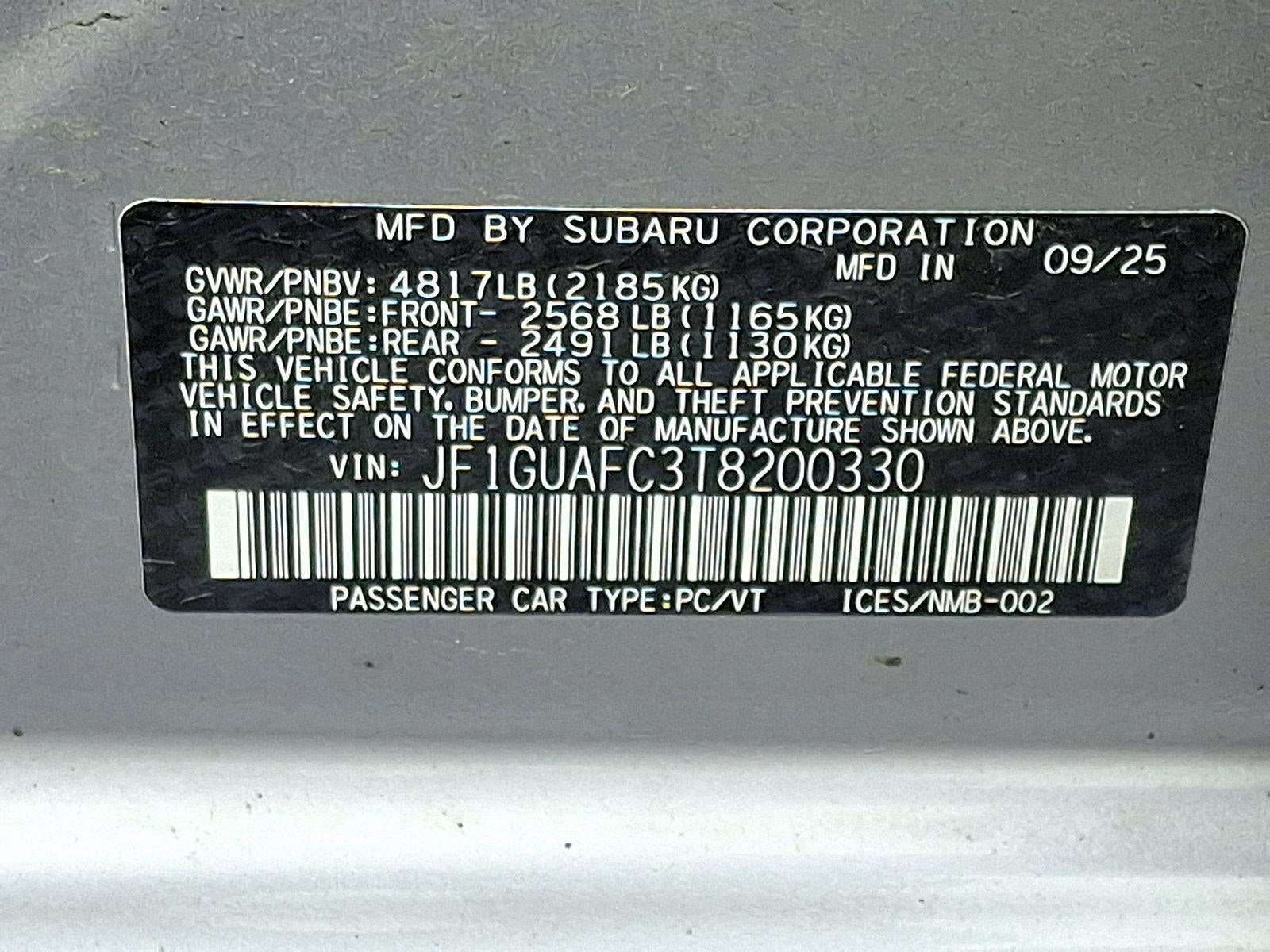 2026 Subaru Impreza Sport AWD