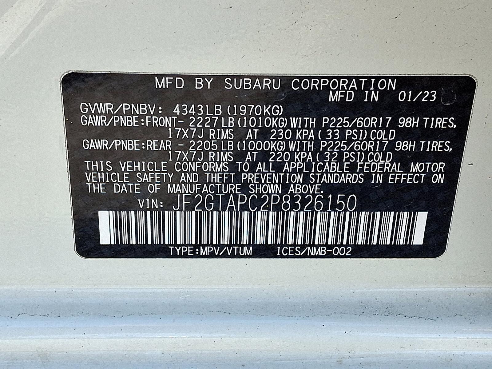 2023 Subaru Crosstrek Premium CVT