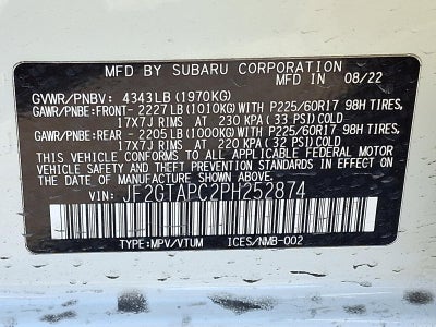 2023 Subaru Crosstrek Premium CVT