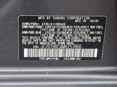 2021 Subaru Crosstrek Sport CVT