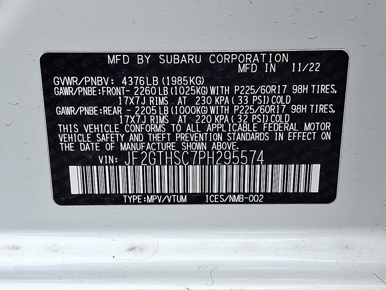 2023 Subaru Crosstrek Sport CVT