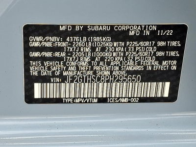 2023 Subaru Crosstrek Sport CVT