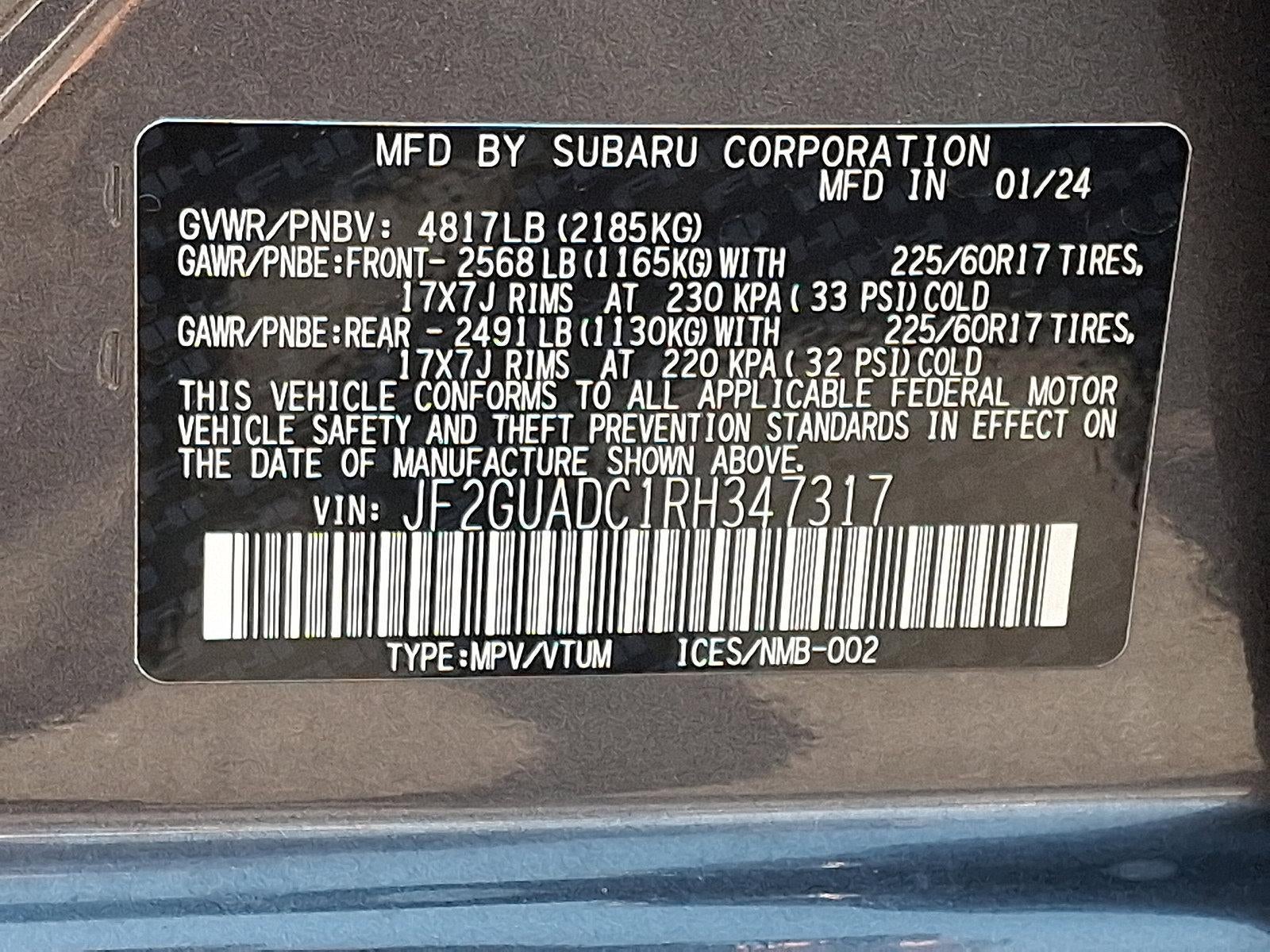 2024 Subaru Crosstrek Premium AWD