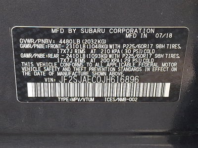 2018 Subaru Forester 2.5i Premium CVT