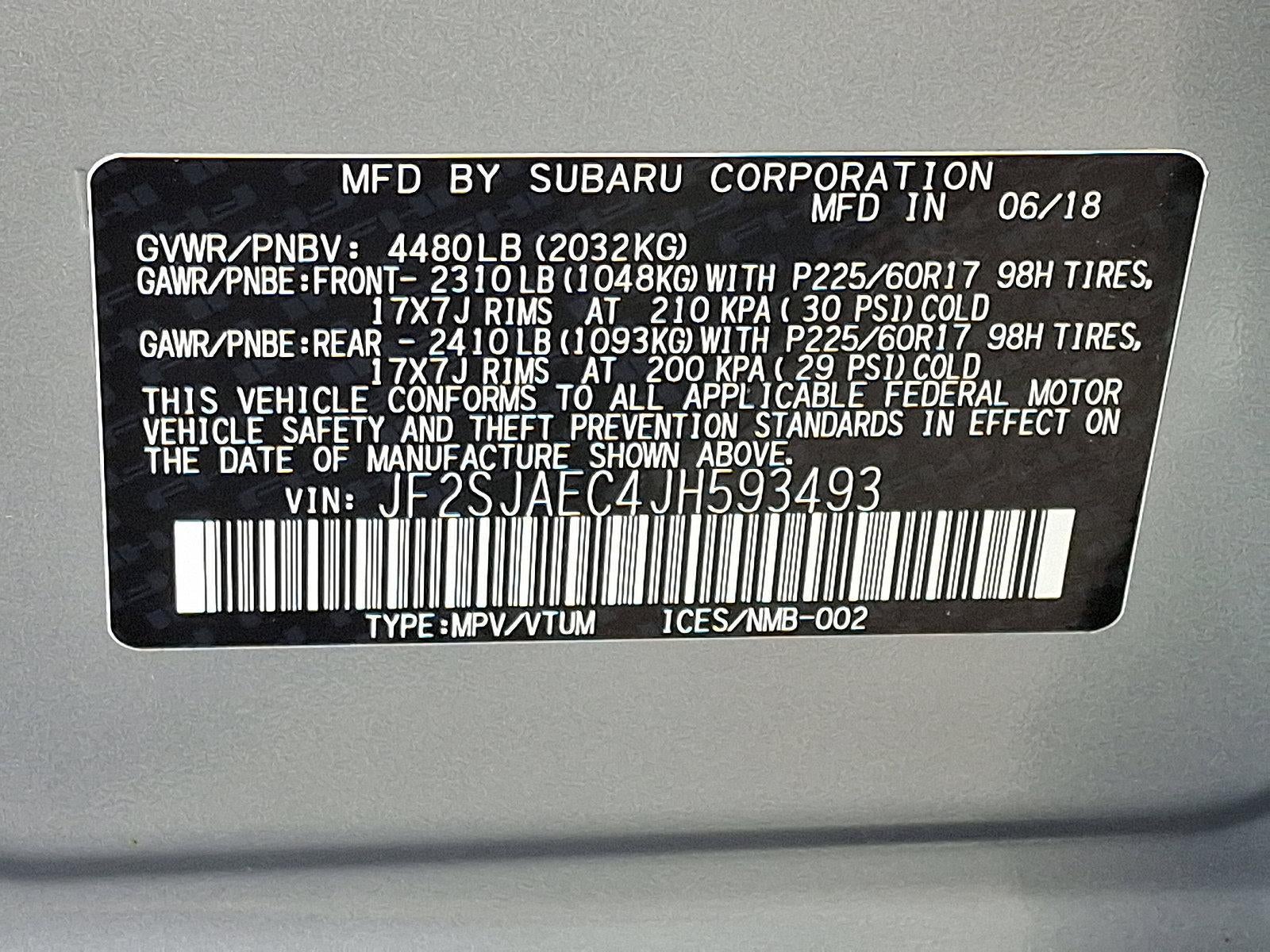 2018 Subaru Forester 2.5i Premium CVT