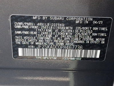2023 Subaru Forester Premium CVT