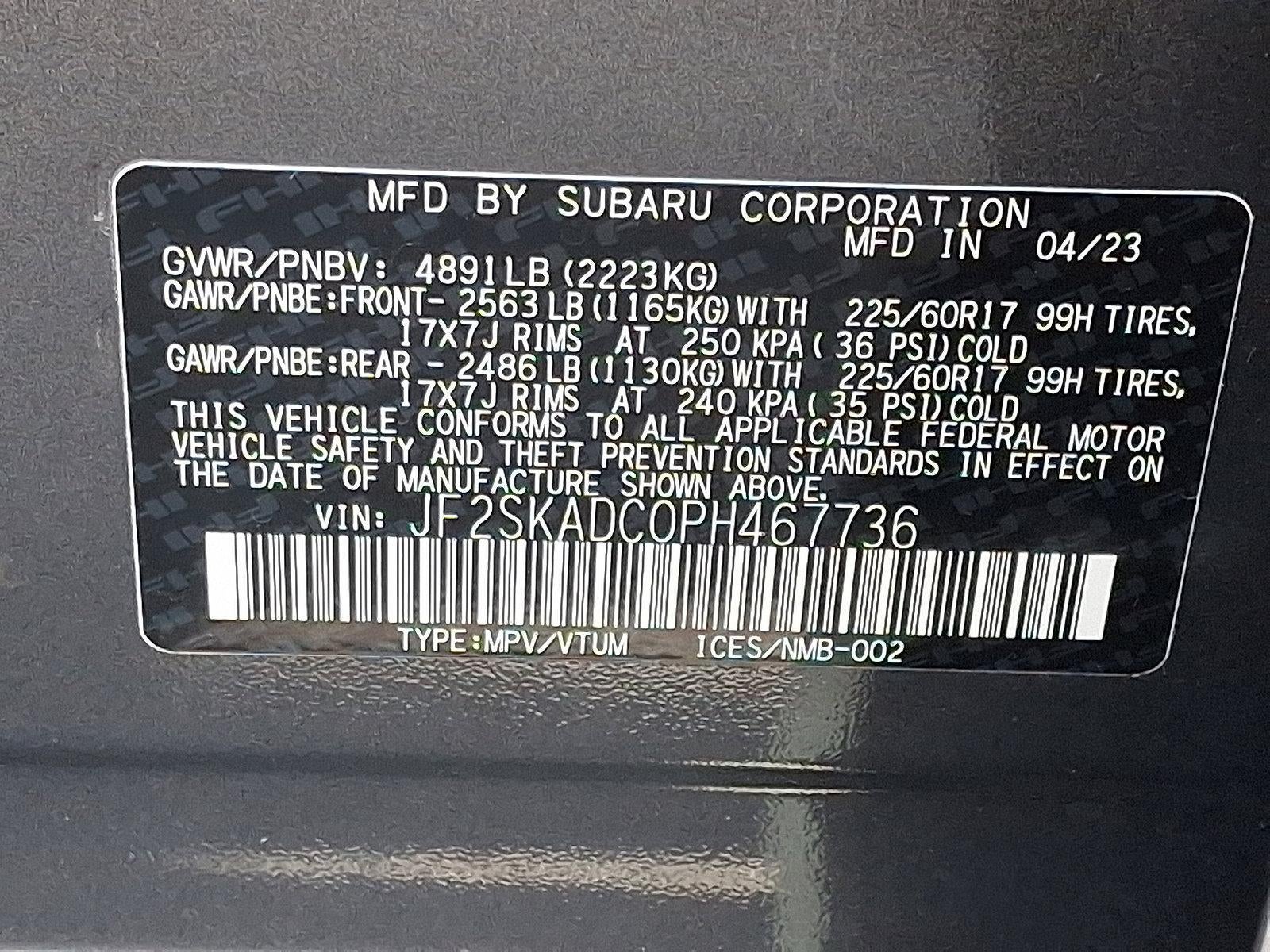 2023 Subaru Forester Premium CVT