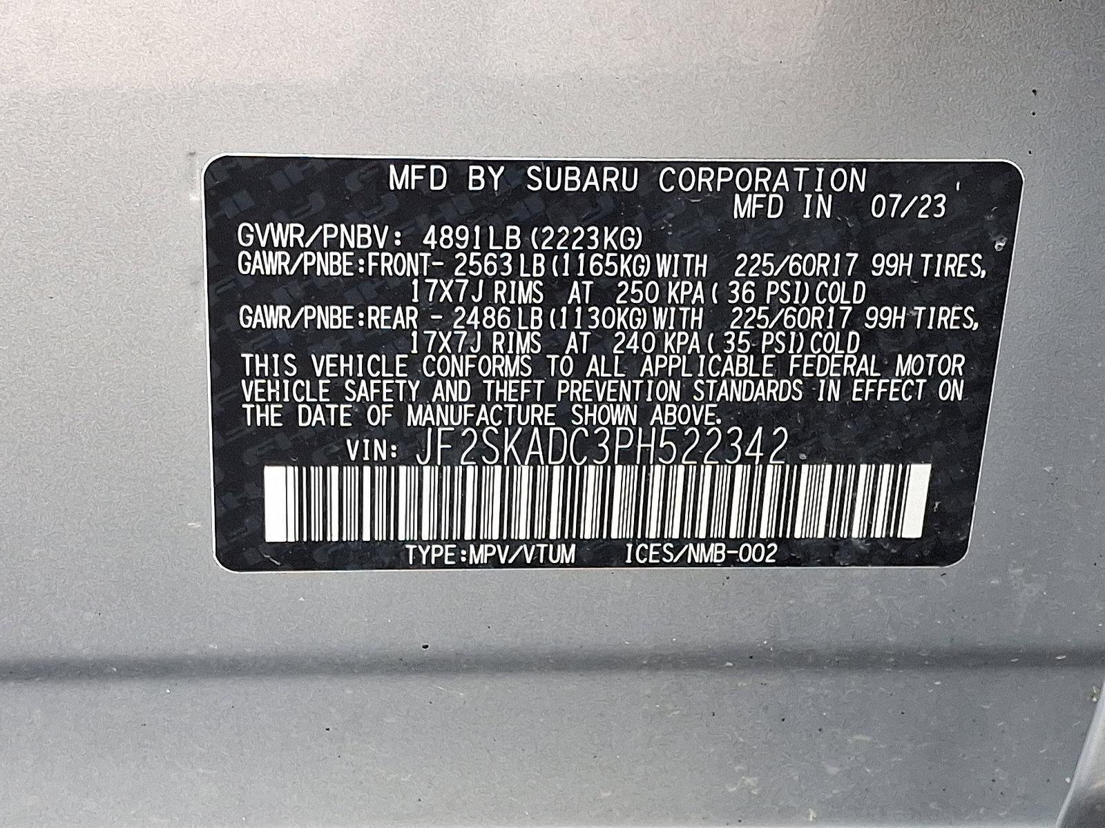 2023 Subaru Forester Premium CVT