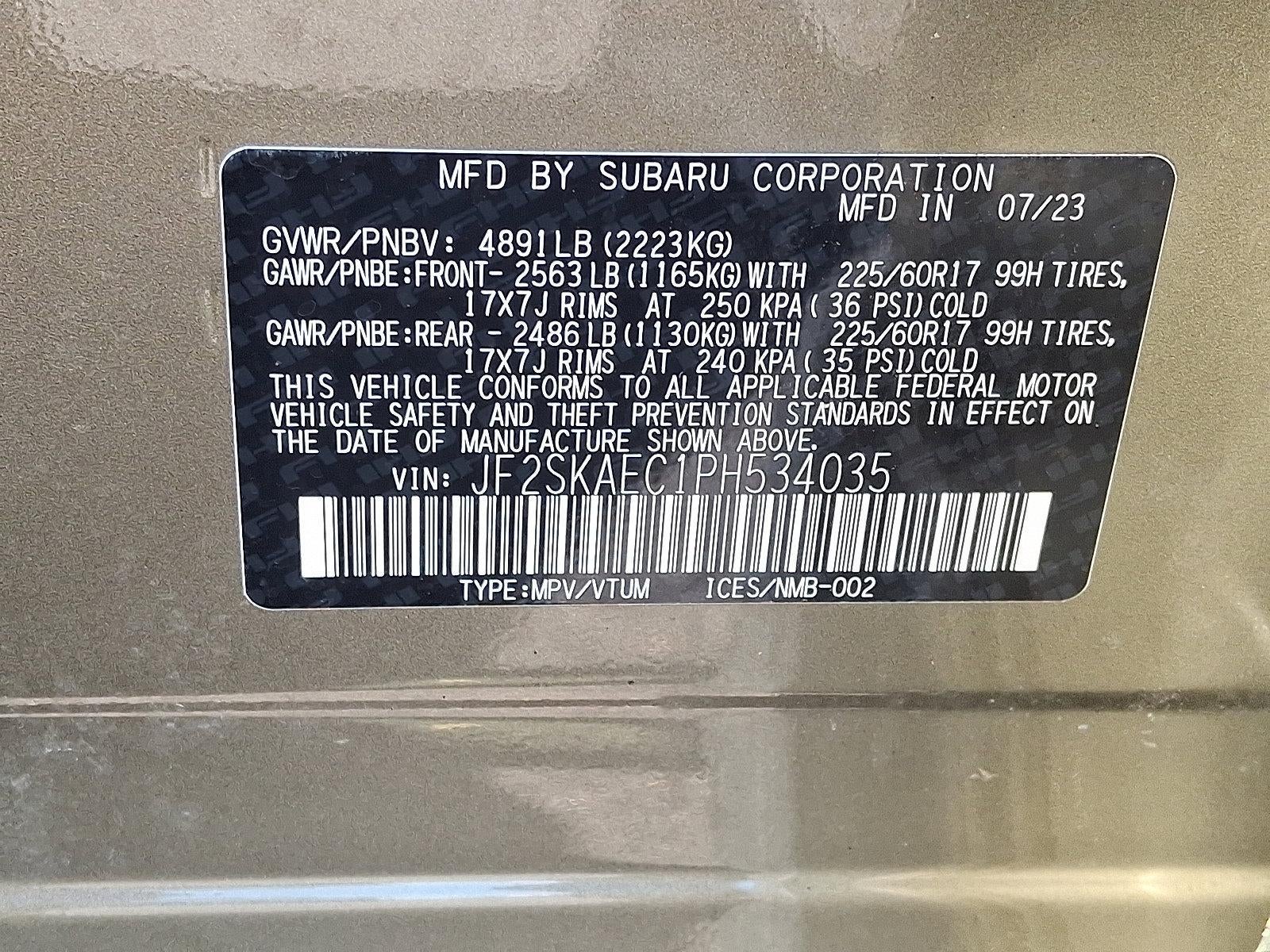 2023 Subaru Forester Premium CVT