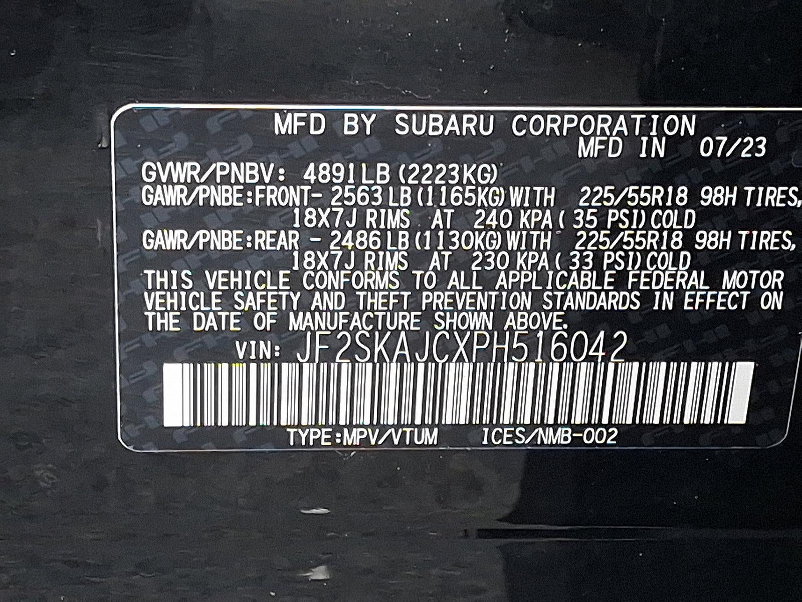 2023 Subaru Forester Sport CVT