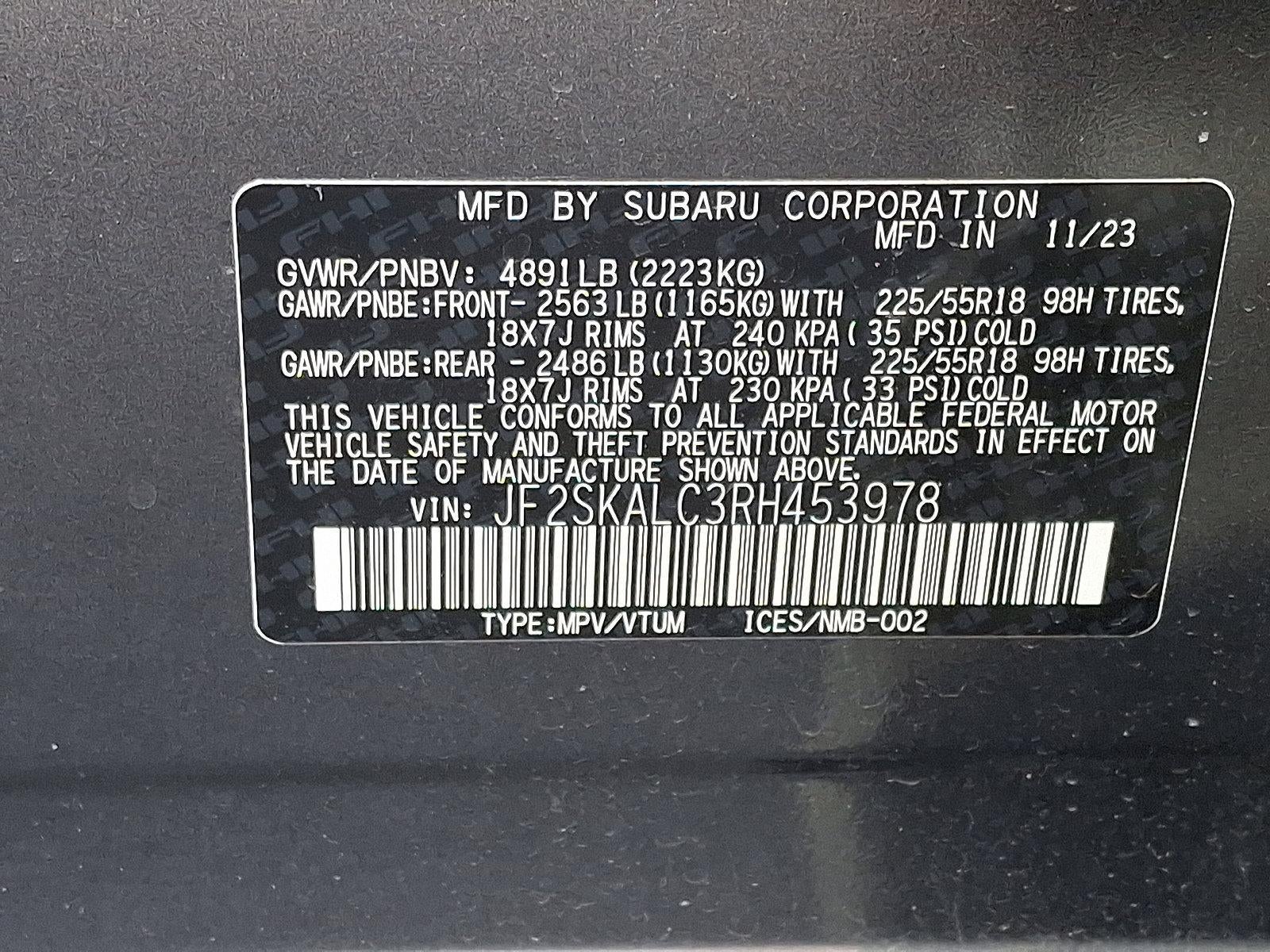 2024 Subaru Forester Limited AWD