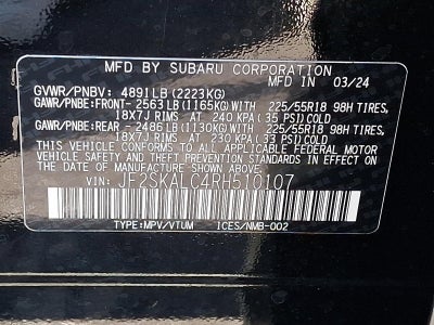 2024 Subaru Forester Limited AWD