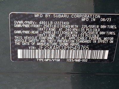 2023 Subaru Forester Touring