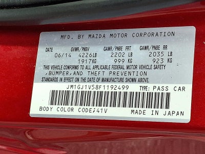2015 Mazda Mazda6 4dr Sdn Man i Touring