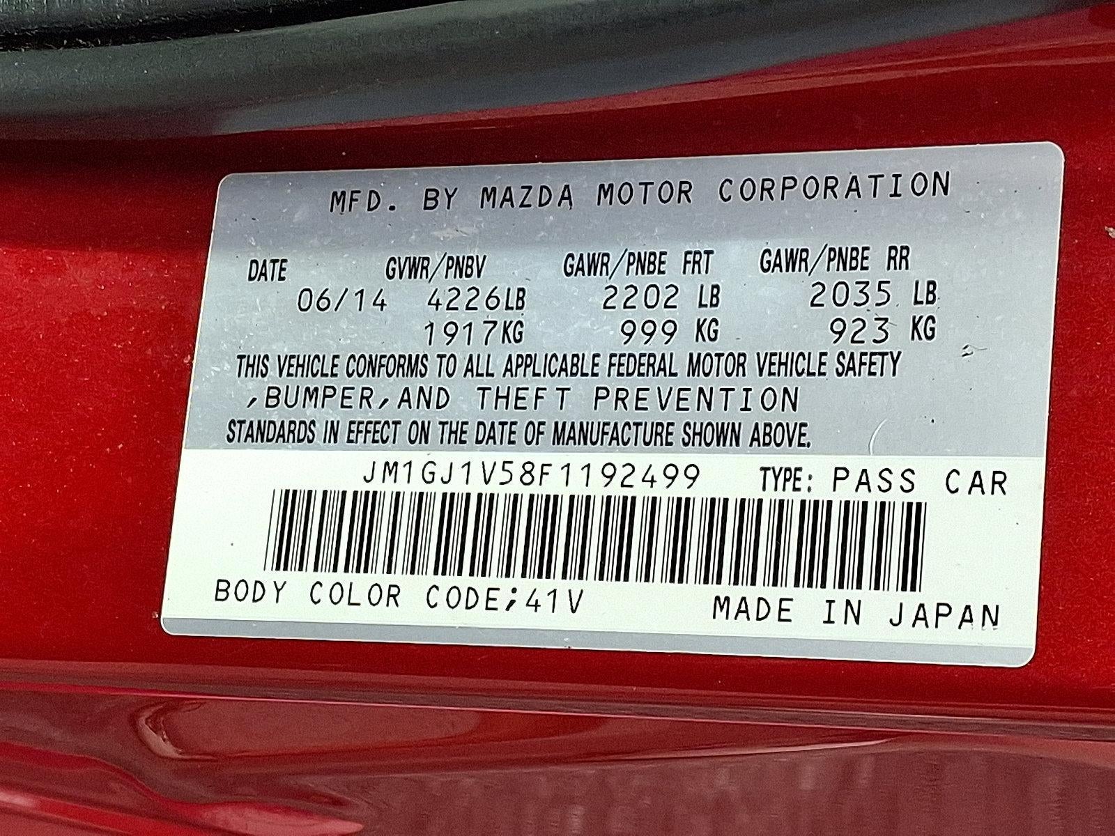 2015 Mazda Mazda6 4dr Sdn Man i Touring