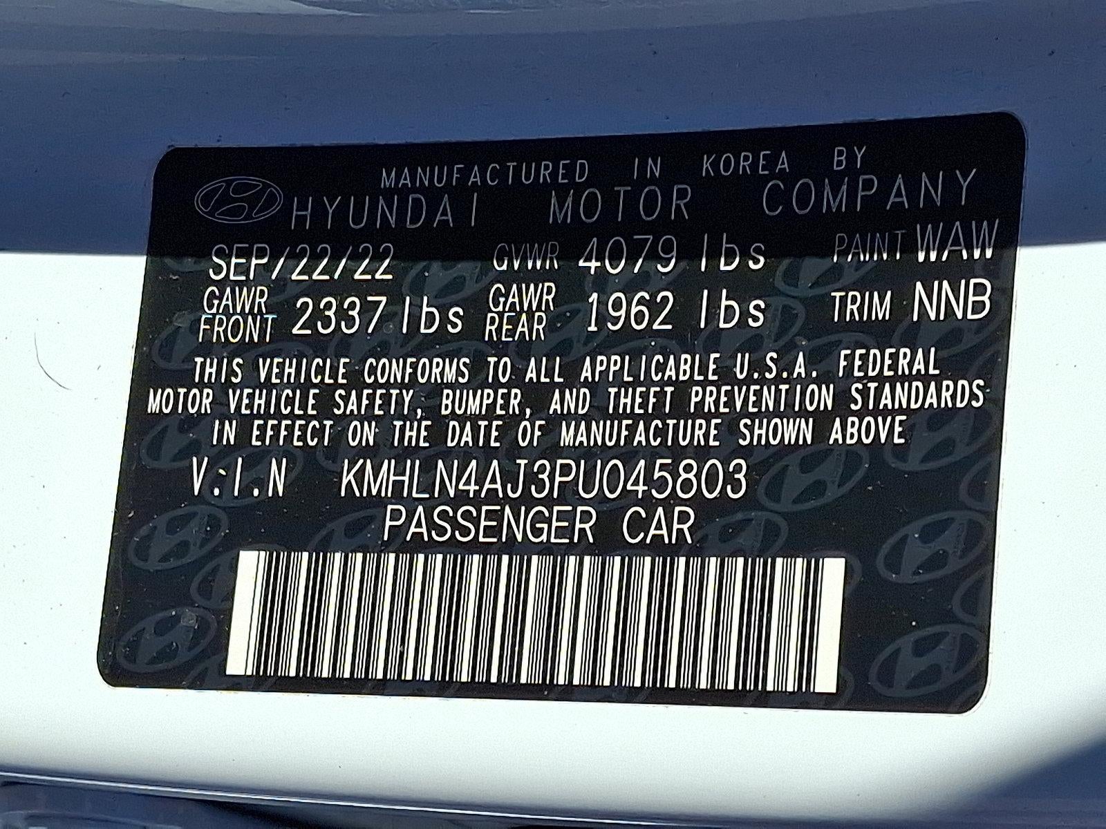 2023 Hyundai ELANTRA Hybrid Limited DCT