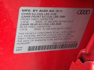 2023 Audi Q3 S line Premium Plus 45 TFSI quattro