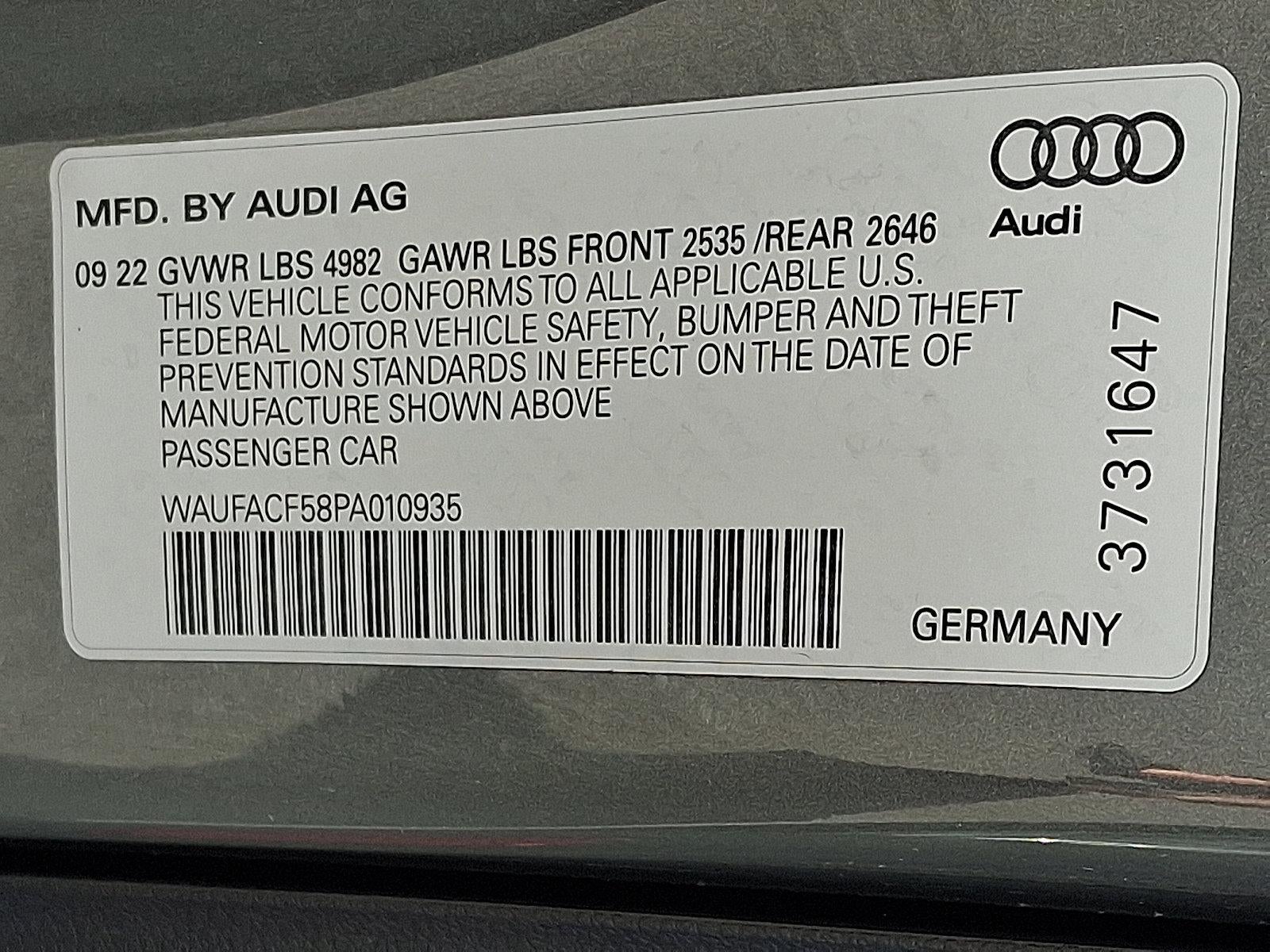 2023 Audi A5 Sportback S line Premium Plus 45 TFSI quattro